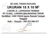 Tanah kavling 155m2